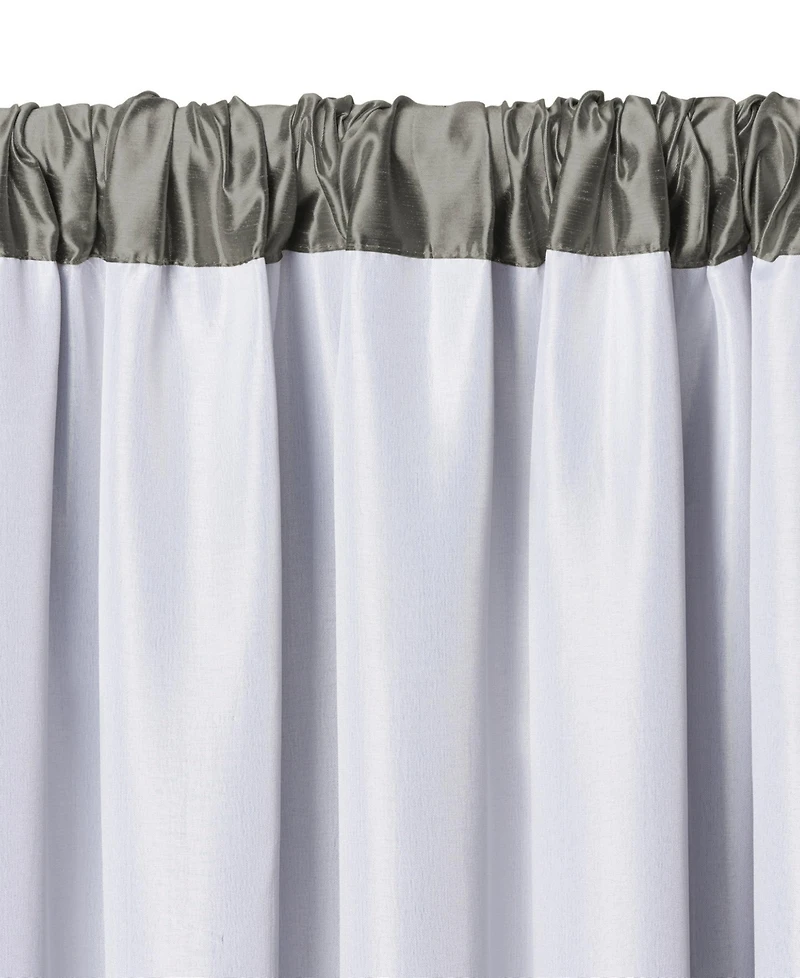 Elrene Home Fashions Versailles Faux Silk Blackout Window Curtain