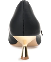 Journee Collection Women's Manza Pointed Toe Mary Jane Kitten Heel Pumps