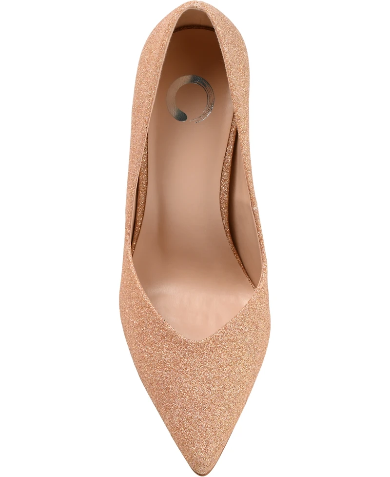 Journee Collection Women's Ninna Glitter Pumps