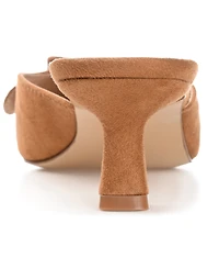 Journee Collection Women's Vianna Buckle Slip On Heels