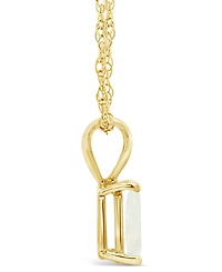 Opal (3/4 ct.t.w ) Pendant Necklace 14K White Gold or Yellow
