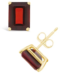 Garnet (3-7/8 ct. t.w.) Stud Earrings in 14K Yellow Gold or 14K White Gold