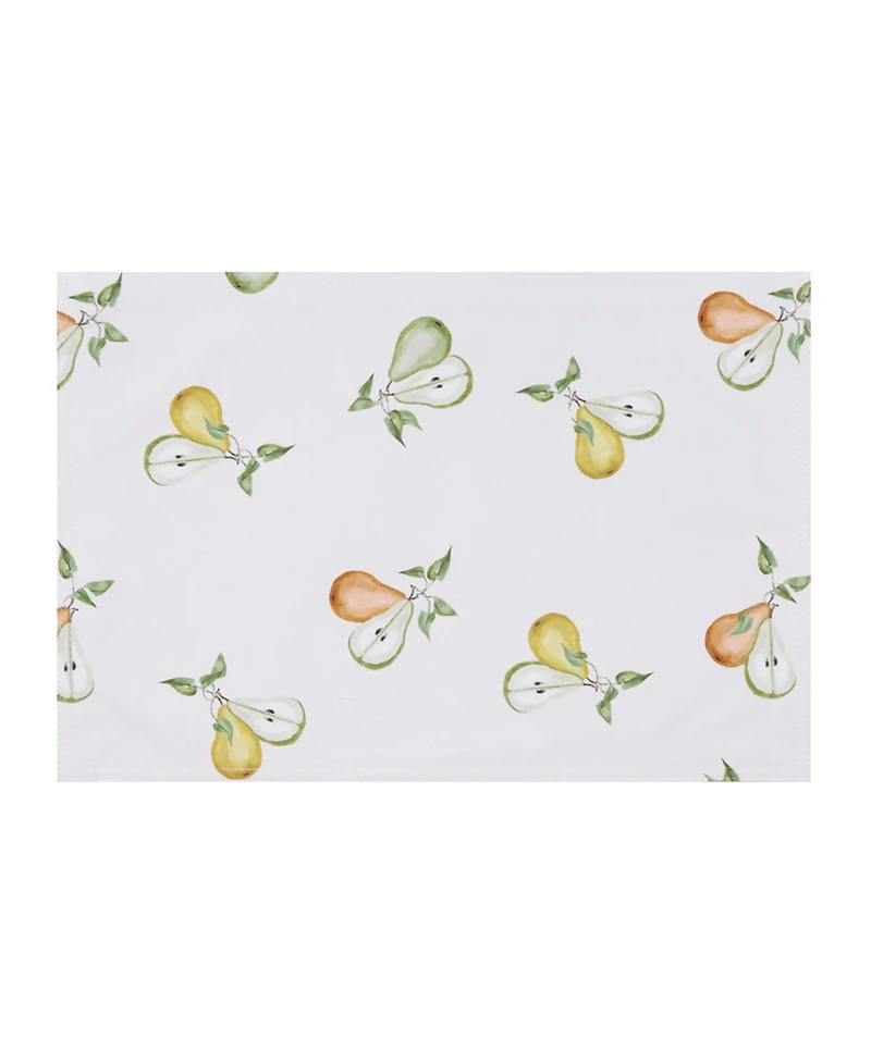 Laural Home French Pears Set of 4 Placemats, 13" x 19"