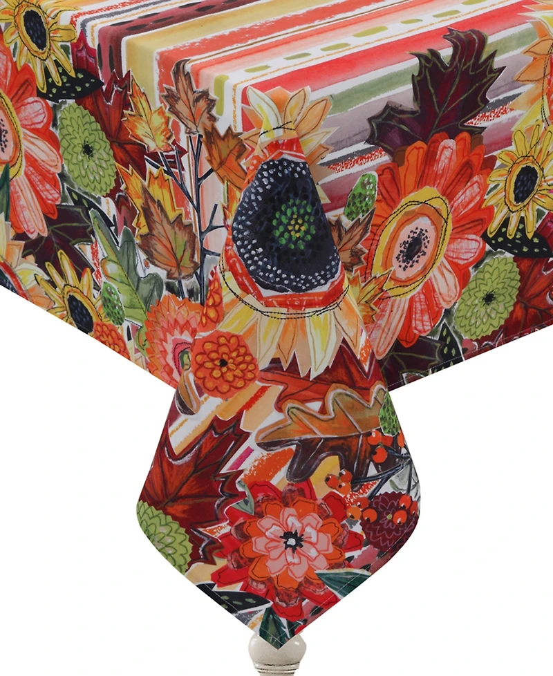 Laural Home Harvest Snippets Tablecloth, 70" x 120"