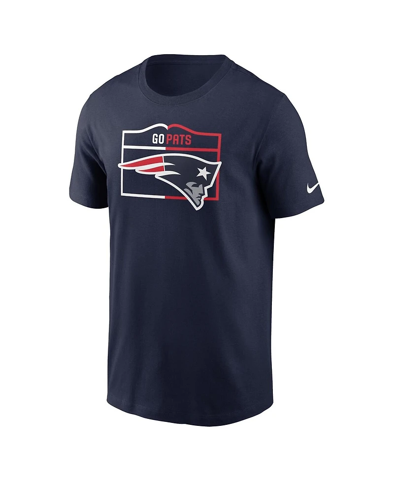 Men's Nike Navy New England Patriots Essential Local Phrase T-shirt