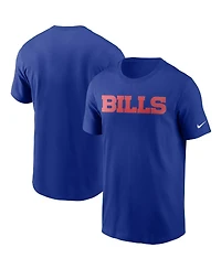 Men's Nike Royal Buffalo Bills Team Wordmark T-shirt