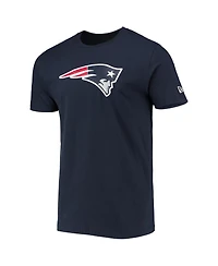 Men's New Era Navy New England Patriots Patch Up Collection Super Bowl Xxxvi T-shirt