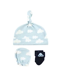 Hudson Baby Baby Boys Hudson Caps, Mittens and Socks Set, Sea Friends, 0-6 Months