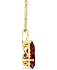 Macy's Garnet (3-1/3 ct. t.w.) Pendant Necklace in 14K Gold