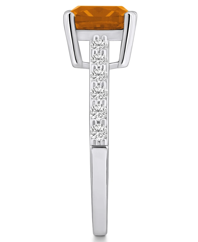 Macy's Citrine (2 Ct. T.w.) and Diamond (1/3 Ring 14K Gold