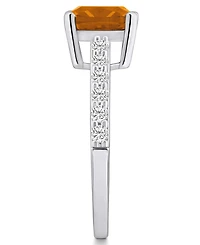 Macy's Citrine (2 Ct. T.w.) and Diamond (1/3 Ring 14K Gold