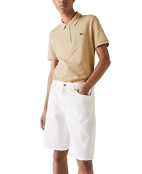 Lacoste Men's Slim Fit Short Sleeve Ribbed Polo Shirt