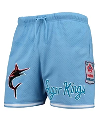 Men's Light Blue Miami Marlins City Edition Mesh Shorts