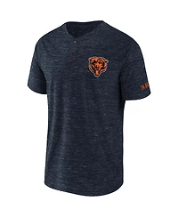 Men's Nfl x Darius Rucker Collection by Fanatics Navy Chicago Bears Slub Henley T-shirt