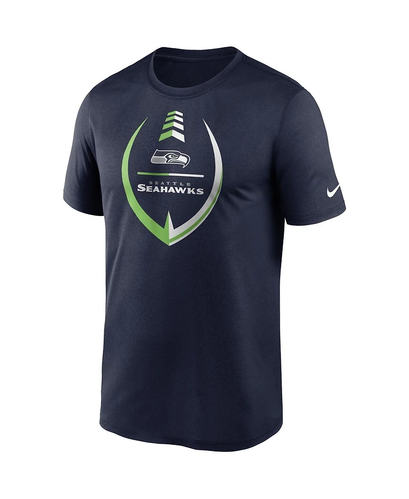 Men's Nike College Navy Seattle Seahawks Icon Legend Performance T-shirt