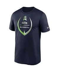 Men's Nike College Navy Seattle Seahawks Icon Legend Performance T-shirt