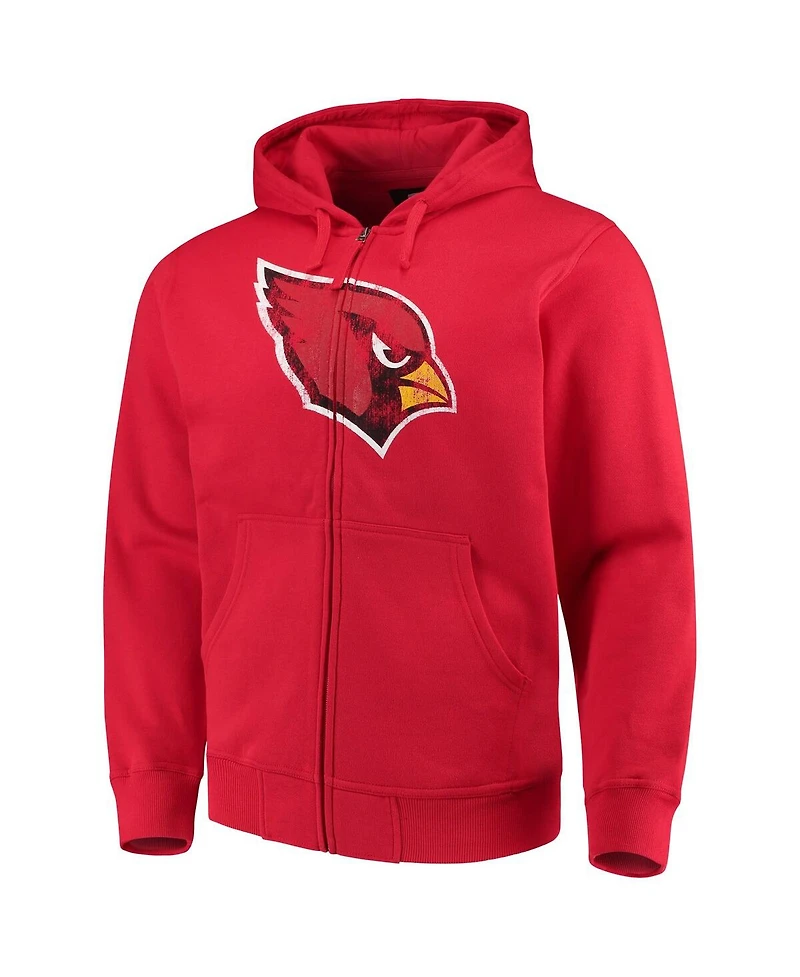 Men's G-iii Sports by Carl Banks Cardinal Arizona Cardinals Primary Logo Full-Zip Hoodie