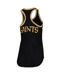Women's G-iii 4Her by Carl Banks Black New Orleans Saints Tater Tank Top