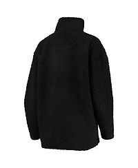 Women's G-iii 4Her by Carl Banks Black Cleveland Browns Sherpa Quarter-Zip Jacket