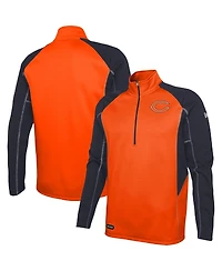 Men's New Era Orange Chicago Bears Combine Authentic Two-a-Days Half-Zip Jacket