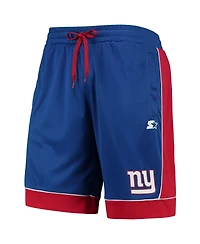 Men's Starter Royal, Red New York Giants Fan Favorite Fashion Shorts