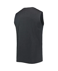 Men's New Era Black Pittsburgh Steelers Brushed Sleeveless Tank Top