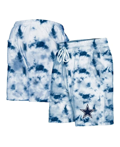 Men's New Era Navy Dallas Cowboys Tie-Dye Shorts