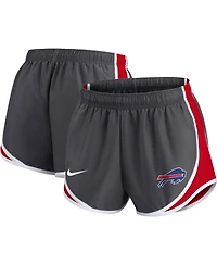 Women's Nike Charcoal Buffalo Bills Plus Logo Performance Tempo Shorts