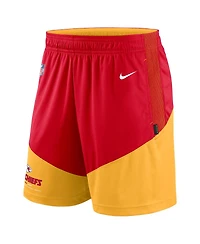 Men's Nike Red, Gold Kansas City Chiefs Primary Lockup Performance Shorts