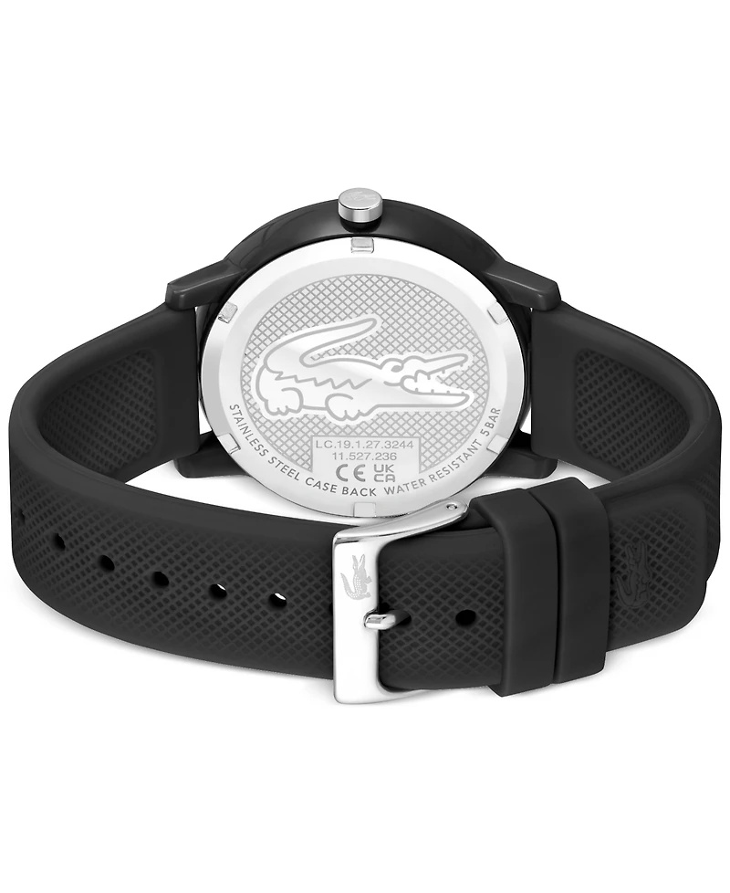 Lacoste Men's L.12.12 Silicone Strap Watch 42mm