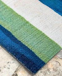 Liora Manne' Visions Ii Painted Stripes 5' x 8' Outdoor Area Rug