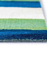 Liora Manne' Visions Ii Painted Stripes 3'6" x 5'6" Outdoor Area Rug