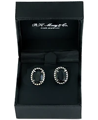 Effy Onyx Oval Stud Earrings in Sterling Silver