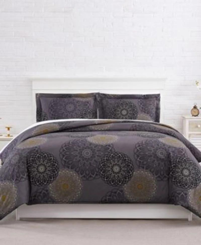 Southshore Fine Linens Midnight Floral Comforter Sets
