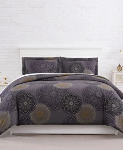 Southshore Fine Linens Midnight Floral Comforter Sets