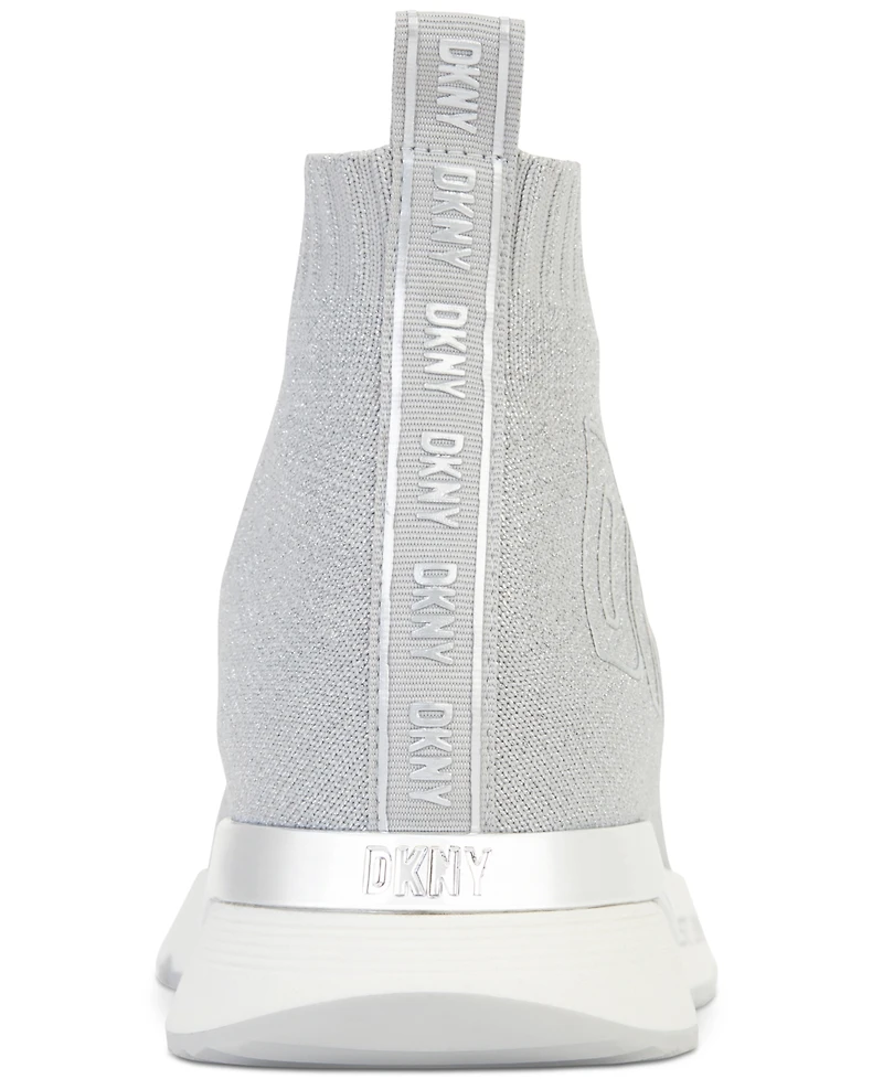 Dkny Women's Nona Pull-On Logo Sock Sneakers