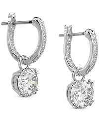 Swarovski Silver-Tone Constella Crystal Drop Earrings