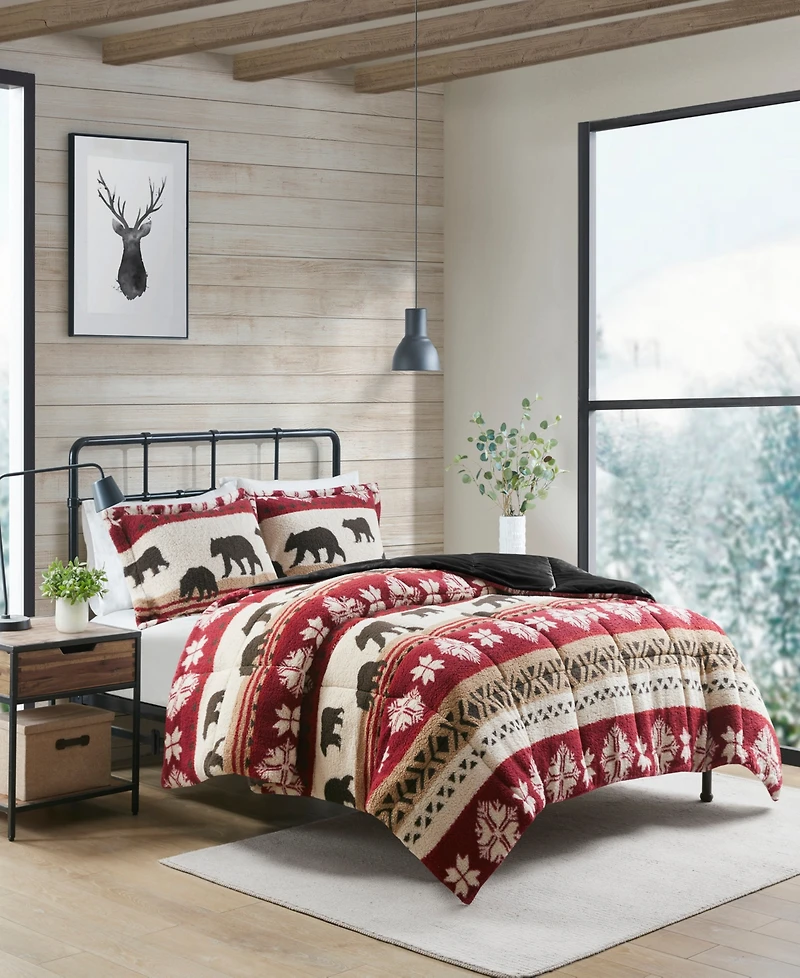 Woolrich Tunbridge Sherpa 3-Pc. Comforter Set, Full/Queen