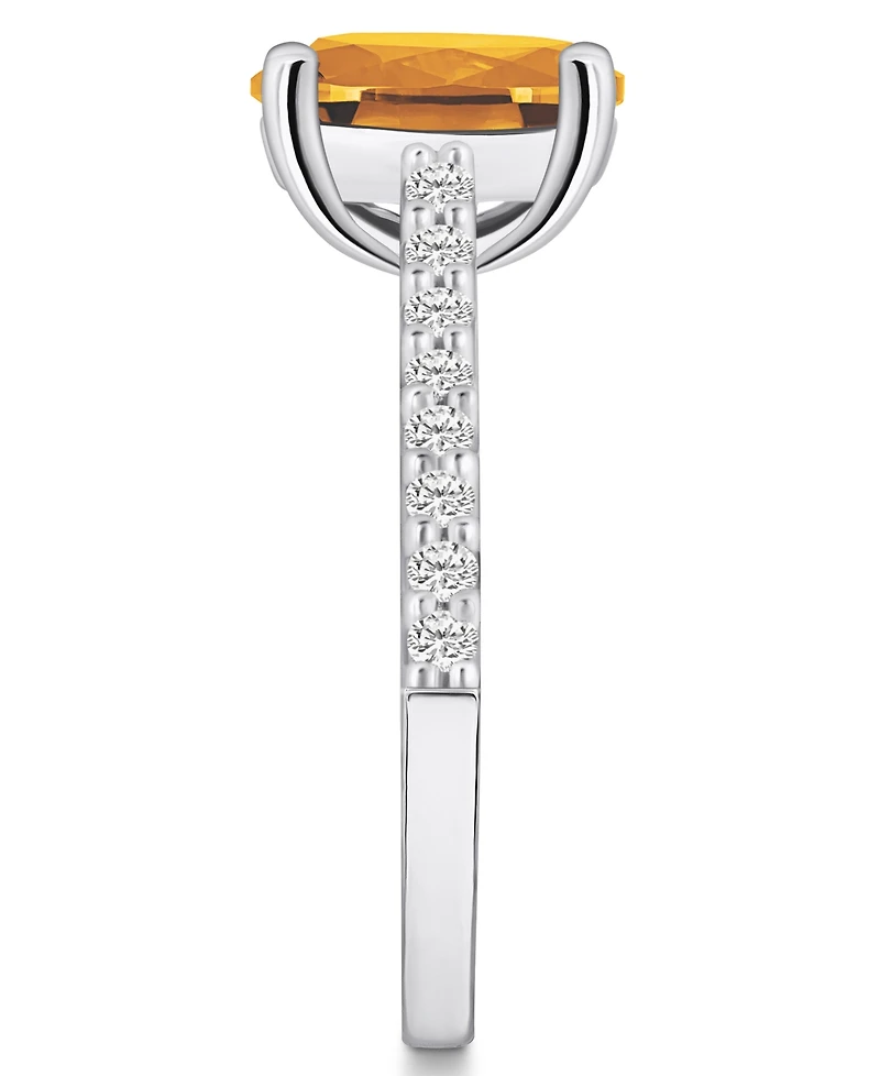 Macy's Citrine (2-1/2 ct. t.w.) and Diamond (1/4 Ring 14K Gold