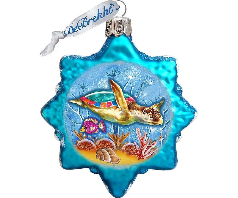 Designocracy Under the Sea Mercury Holiday Ornaments, Set of 3