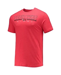 Men's Concepts Sport Heathered Charcoal, Red Miami University RedHawks Meter T-shirt and Pants Sleep Set