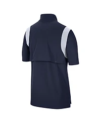 Men's Nike Navy Penn State Nittany Lions Coach Short Sleeve Quarter-Zip Jacket