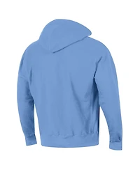 Men's Champion Light Blue Delaware State Hornets Tall Arch Pullover Hoodie