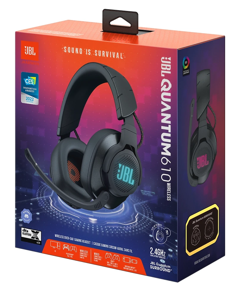 Jbl Quantum 610 Wireless Bluetooth Over Ear Gaming Headset