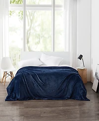 Cannon Solid Plush Blanket, Full/Queen