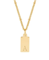 brook & york Madeline Rectangle Initial Pendant