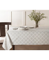 Lenox Laurel Leaf White Round Tablecloth 90" x 90"