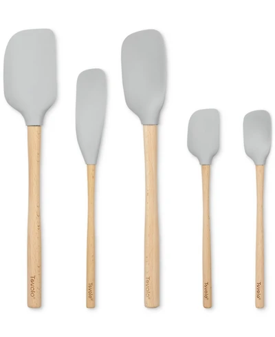 Tovolo 5-Pc. Flex-Core Wood-Handle Kitchen Spatula Set