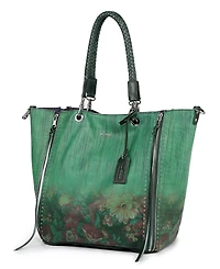 Old Trend Women's Barracuda Hand Painted Clasp Closure Tote Bag