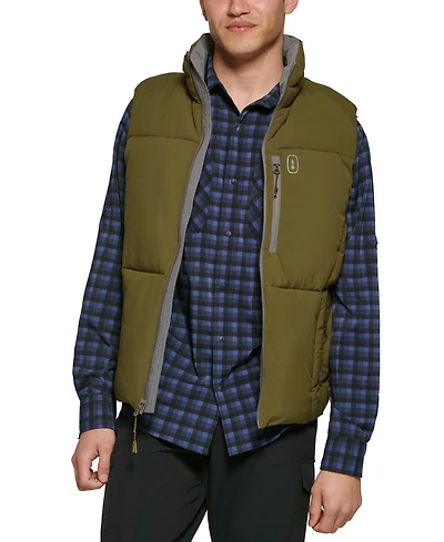 Bass Outdoor Men's Glacier Quilted Full-Zip Hiking Vest